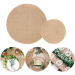 set de 10 napperons ronds pour décoration de table