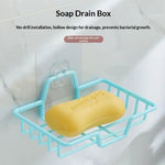 bac savon moderne adhésif bleu clair rose pâle grille tailles opaques salle bain douche