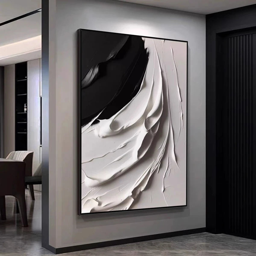 Tableau abstrait vert clair décoration murale bureau