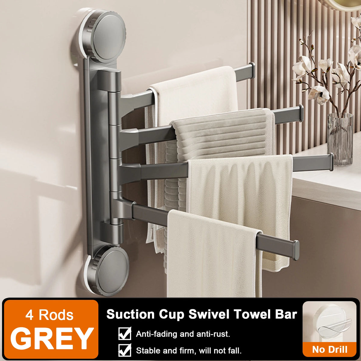 porte serviettes pliable moderne aluminium blanc texture tissée adhésif salle bains brosse dents serviettes