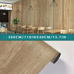 papier peint auto adhésif motif bois naturel moderne roulé marron gris intérieur decoration mur