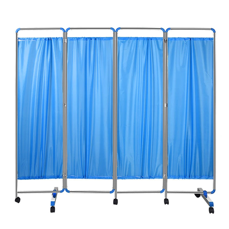 Rideau de séparation médical bleu pour hôpital