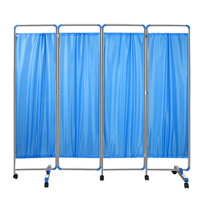 Rideau de séparation médical bleu pour hôpital