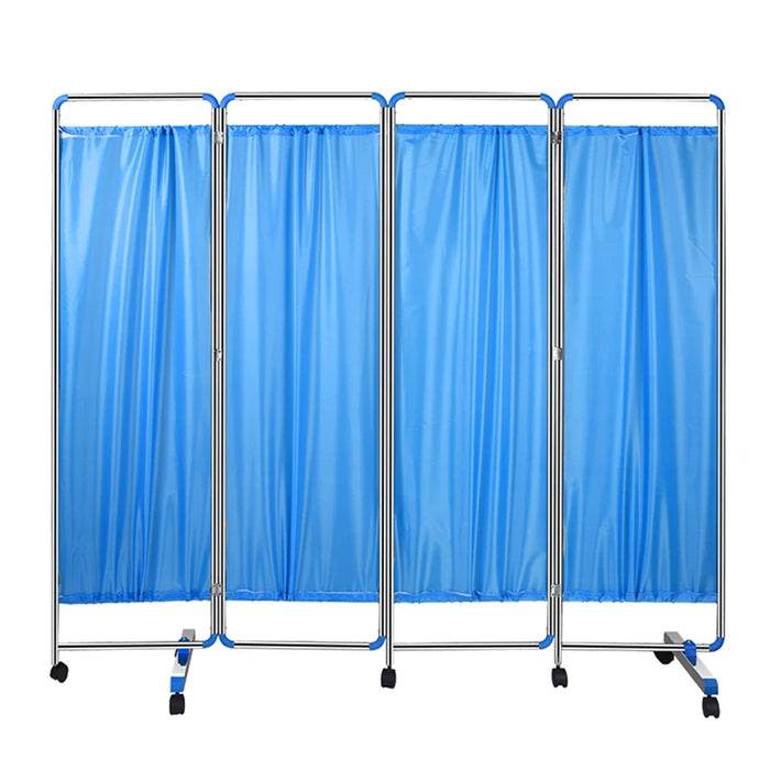 Rideau de séparation médical bleu pour hôpital