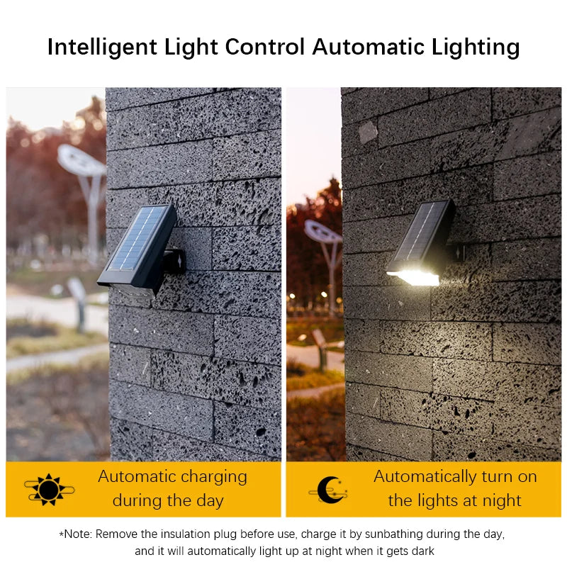 projecteur solaire extérieur led noir lumière blanche ip65 moderne minimaliste adjustableextérieur jardin