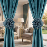rideaux blancs velours roses classiques bleus rouges violets roses tissu