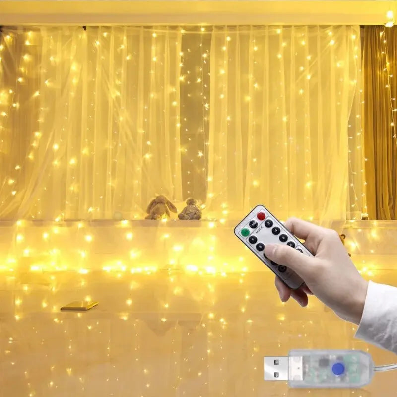 guirlande lumineuse usb blanc chaud multicolore moderne diy 300leds 200leds 100leds adaptable chambre festivités