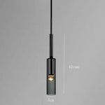 lumière suspendue moderne minimaliste métal noir gris doré abat jour translucide filament apparent/epl/pl