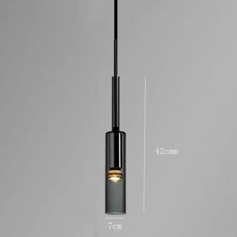 lumière suspendue moderne minimaliste métal noir gris doré abat jour translucide filament apparent/epl/pl