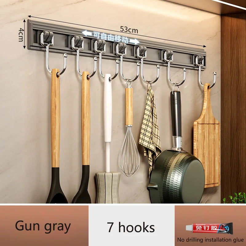 rangements cuisine porte ustensiles clips magnétiques couteau fourchette cuillère batteur planche découper moderne fonctionnel