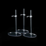 support poupée articulé plastique beige classique figurines 1/6 tringle base circulaire transparent