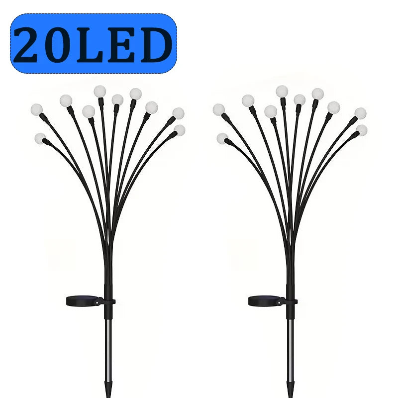 lumière solaire moderne 10led 12led 20led 6led boules lumineuses noir extérieure imperméable patios