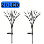 lumière solaire moderne 10led 12led 20led 6led boules lumineuses noir extérieure imperméable patios