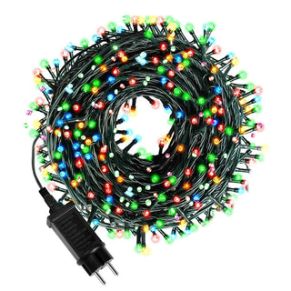 Guirlande lumineuse extérieur 20m LED IP65 blanc chaud pour jardin et décoration de Noël