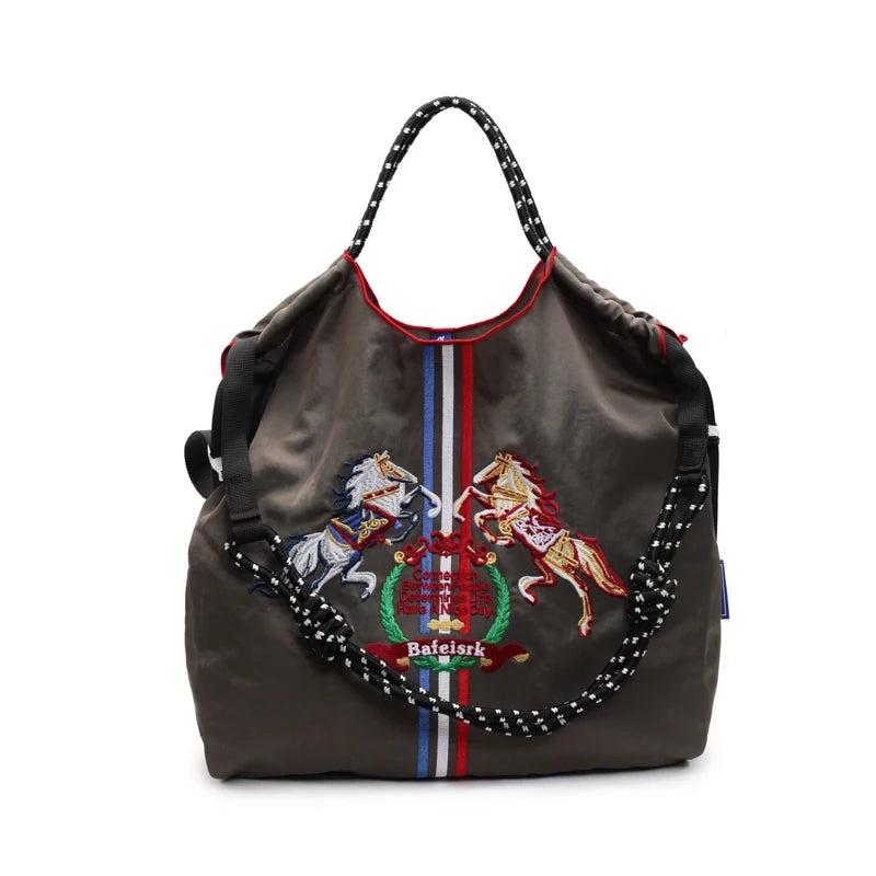 sac main femme toile animaux motifs modernes gris rouge bleu poche téléphone portable polyvalent