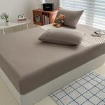 housse lit coton rose clair drap housse matelas simple double king taille réglable