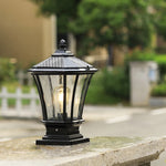 lampe jardin éclairage paysager led 220v ip44 protection classique rustique aluminium motifs géométriques