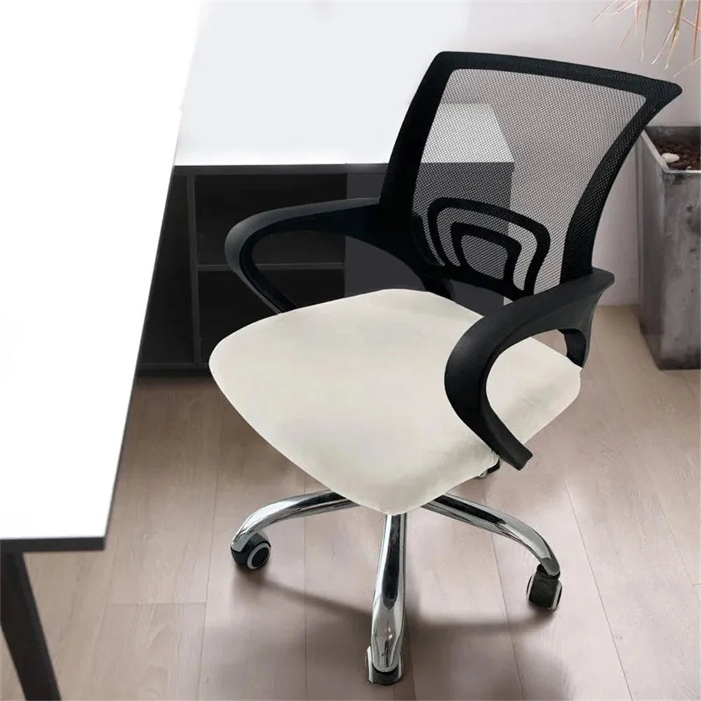 housse chaise moderne élastique bleu uni maison qualité polyester elasthanne