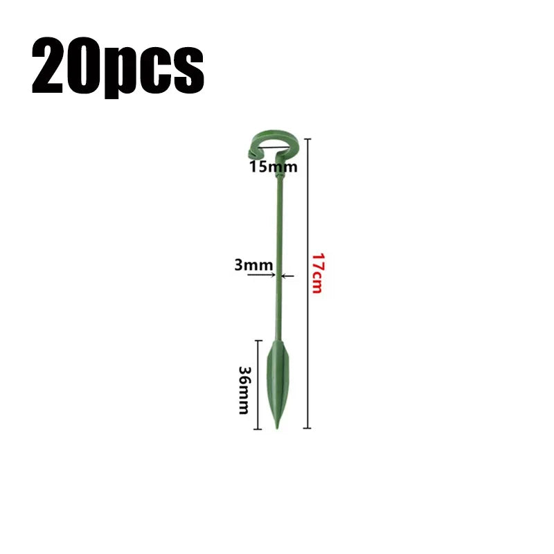 supports plantes tige vert robuste 37cm 27cm 17cm anneau jardinage fleur grimpantes moderne