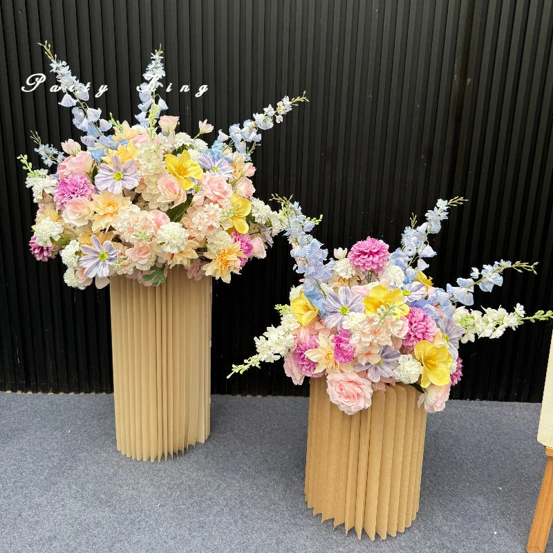 décoration intérieure fleurs artificielles soie rose décoration mariage anniversaire baby shower extérieur floral