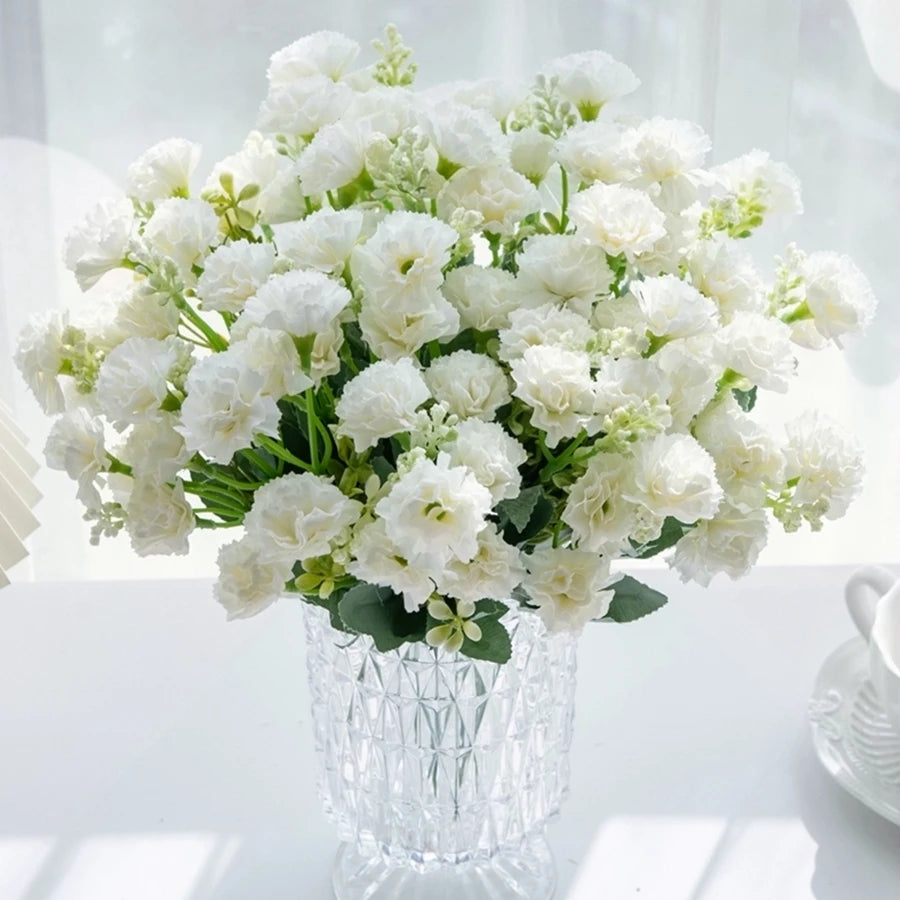 bouquet fleurs artificielles mariage blanc rose violet anniversaire intérieur modernes