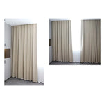 rideau occultant moderne beige opacité tissu polyester extérieure fenêtre crochets forme