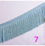 franges torsadées ornementales polyester 12 yards ruban frisé classique or noir bleu rose violet