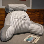 coussin triangle brodé animaux mignons moderne gris beige vert rose bleu amovible lavable lit