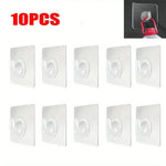 porte sacs porte clés adhésifs transparents support charge lourde multiple utilisation moderne pratique chambre