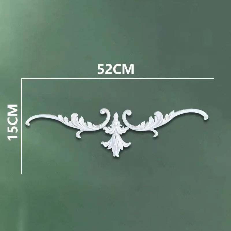 corniche d'angle ornements floraux blanc classique adhésif décoration muraleintage fixations plastique