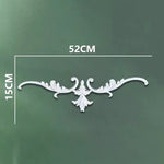 corniche d'angle ornements floraux blanc classique adhésif décoration muraleintage fixations plastique