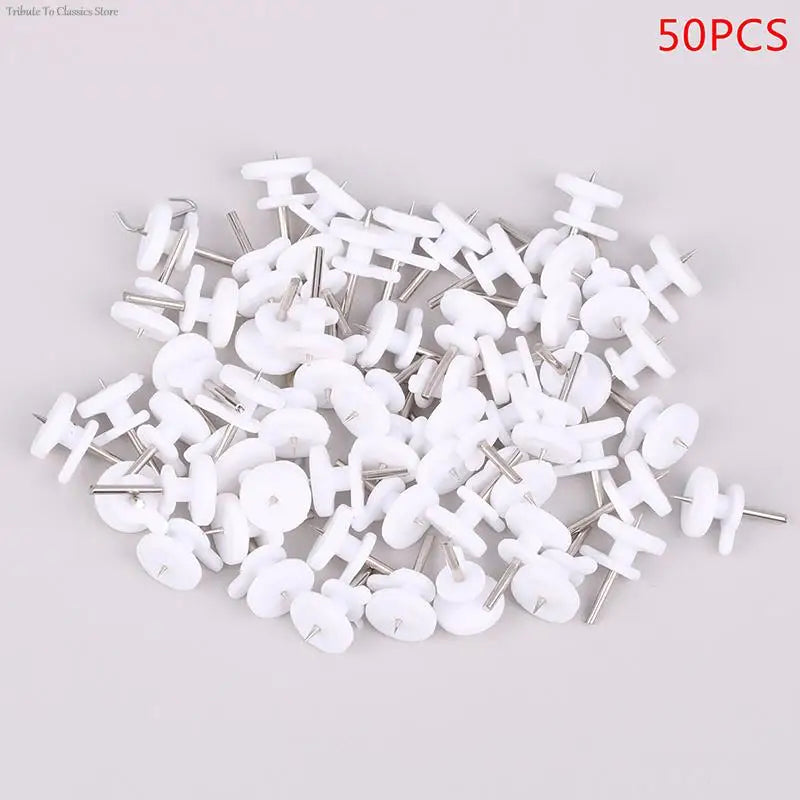 clous tableau blancs classiques 50pcs mur accroches tableaux métal bricolage