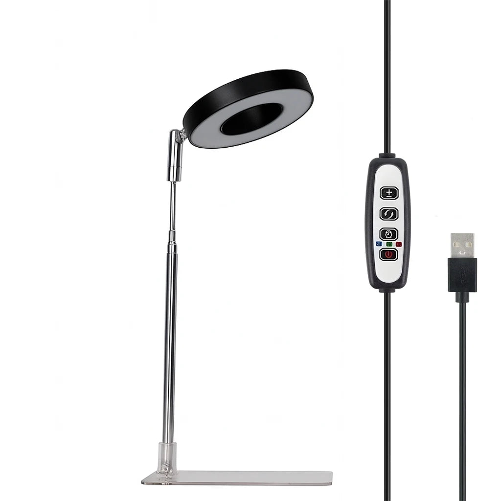 lampe led plante réglable télécommande support flexible hauteur ajustable base détachable modernes minimalistes