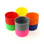 cache tasse silicone couleur vert bleu rose gris noir adhésif isolation thermique moderne pratique