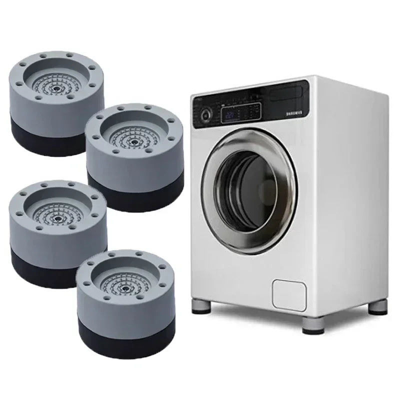 pieds anti vibration machine laver caoutchouc gris noir antipatin adjustable moderne adhésif