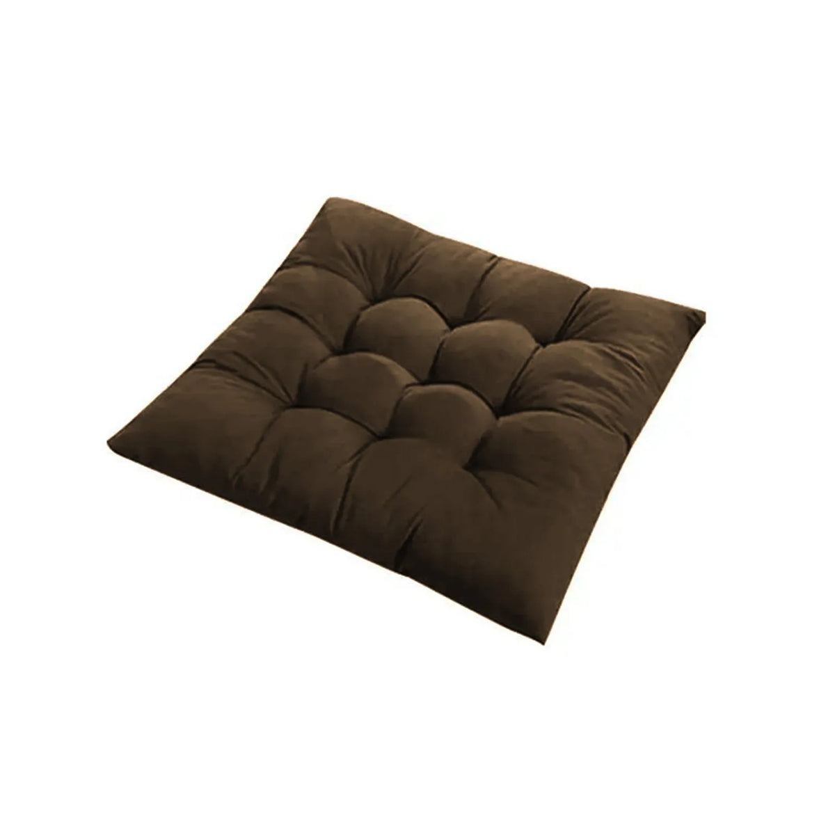 coussin carré moderne 40cm capitonné antidérapant massage lit siège couleur variéeOpaque