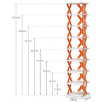 étagère chaussures empilable plastique modulable petit meuble rangement vertical gain place