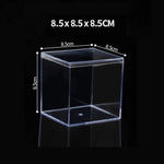 boîtes plastique transparentes modernes boîte bijoux réutiliables boîtes rangement minimalistes transparentes accessoires coiffure pièces
