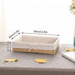 paniers rangement tissus corde tressée boho chic naturel beige écologique rustique