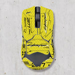 souris gamer antidérapante adhésive caoutchouc graphique moderne noir rouge bleu