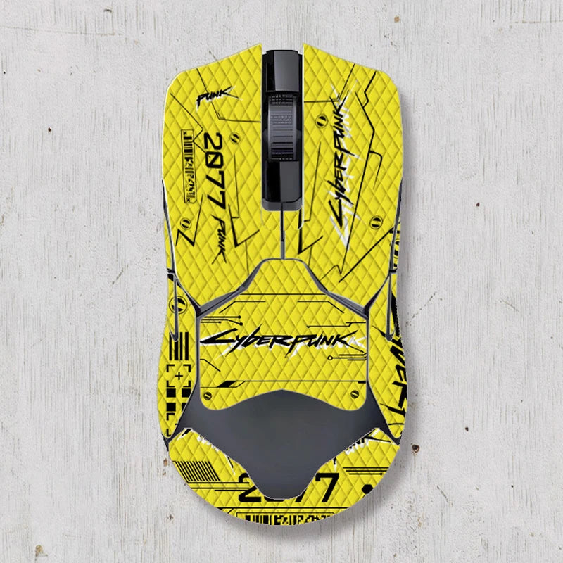 souris gamer antidérapante adhésive caoutchouc graphique moderne noir rouge bleu