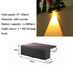 appliques murales solaires led ip65 moderne noires autoinstallation panneau solaire batterie