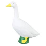statue canard plumes résine décorative base couleur naturelleextérieur moderne