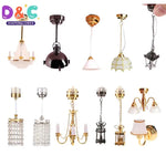 Lampe de table miniature pour maison de poupée 1:12 éclairée