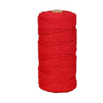 corde macramé coton 100m 3mm texturée artisanale verte rose jaune bleu clair craft deco