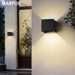applique murale moderne noire ip65 étanche 9w led 249lm fixations chambre cuisine