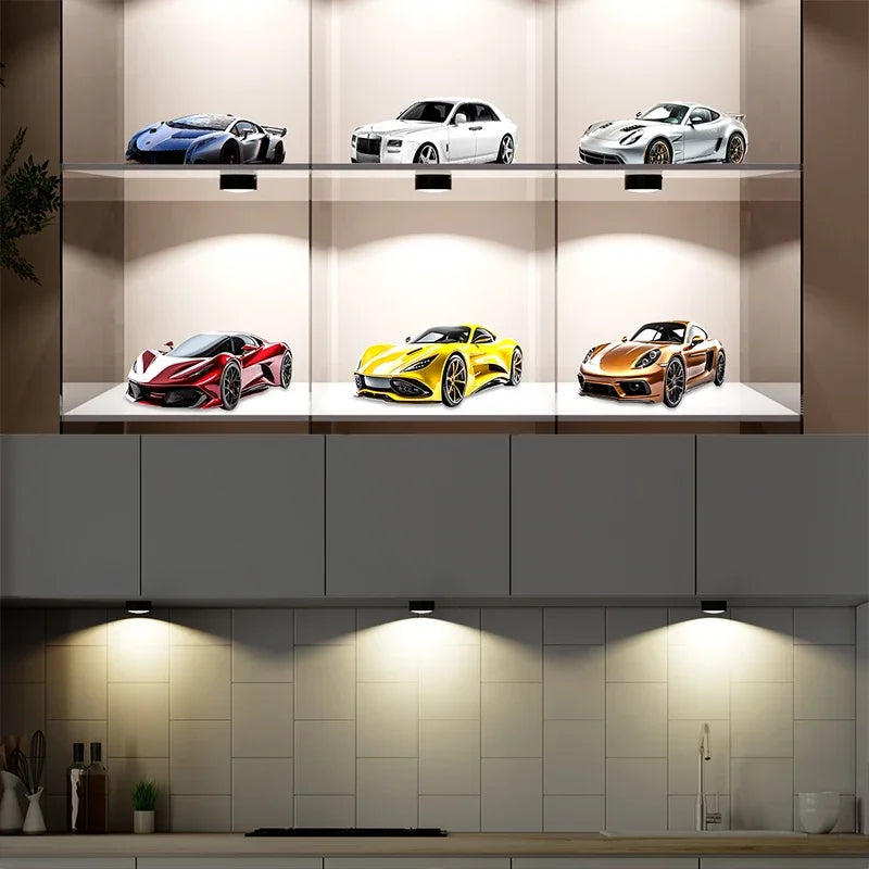 lampes led sans fil murales noires réglables télécommande moderne 10m²