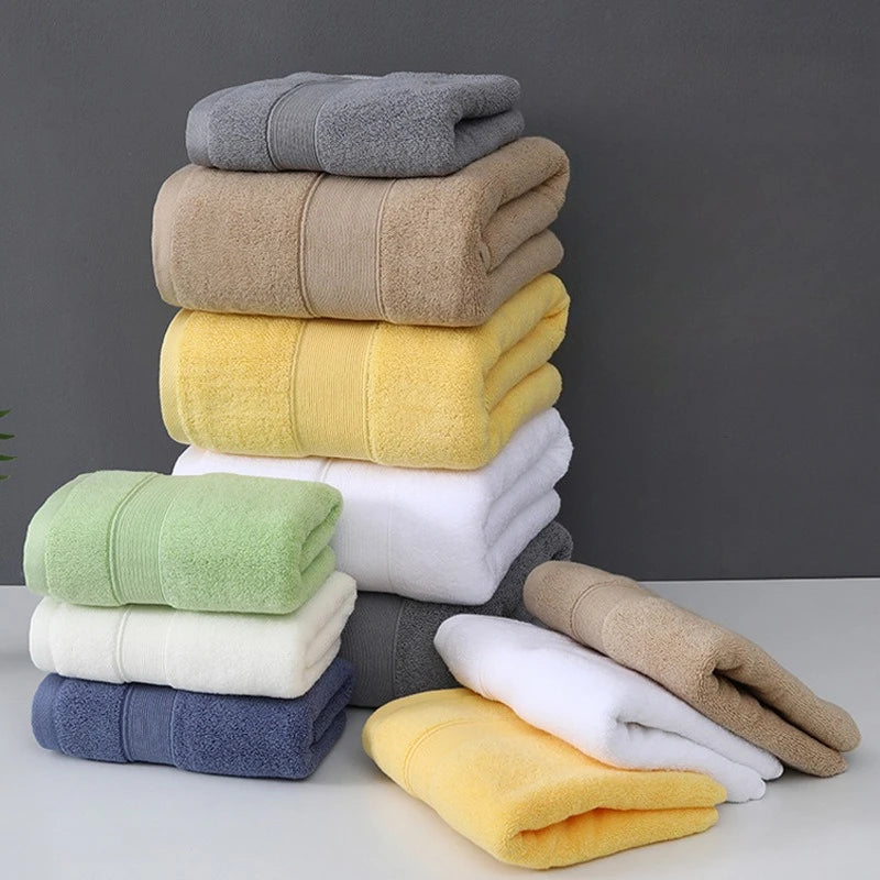 serviette bain coton rayures horizontales absorbante séchage rapide grande maison sport