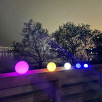 veilleuse led rechargeable boule lumineuse couleur changeante rgb télécommande décoration moderne fêtes vacances blanc
