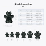 protège pattes chiens adhésifs noirs motifs modernes taille xl 2xl